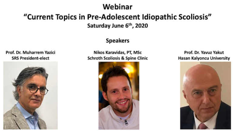 webinar current topics in pre adolescent idiopathic scoliosis