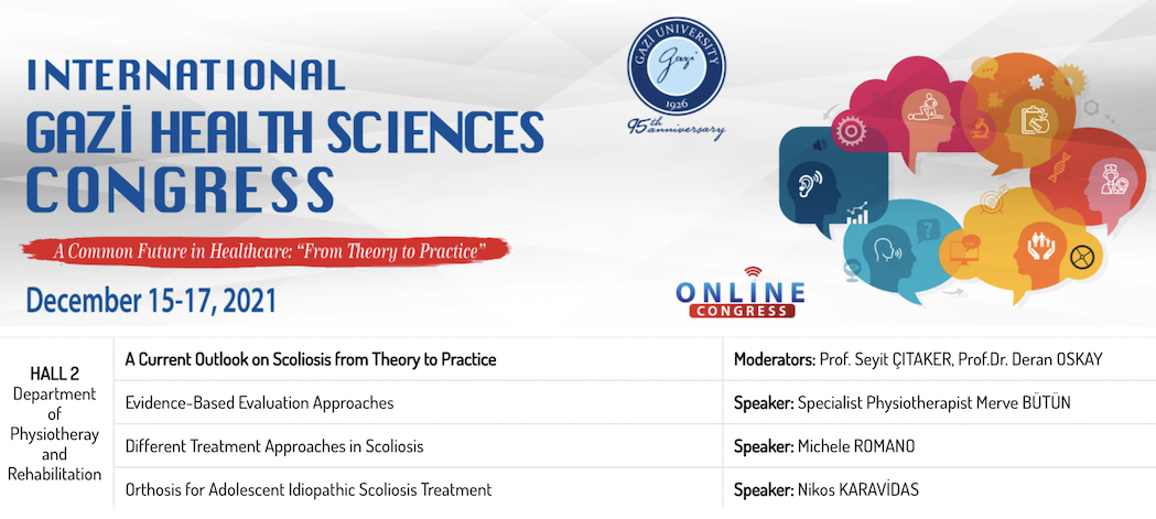 International Gazi Health Sciences Congress December 2021 presentations scoliosis
